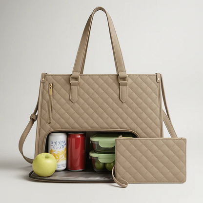 LuxeCarry Sac | Le sac tout-en-un pour travail, déjeuner et ordinateur portable