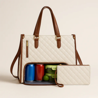 LuxeCarry Sac | Le sac tout-en-un pour travail, déjeuner et ordinateur portable