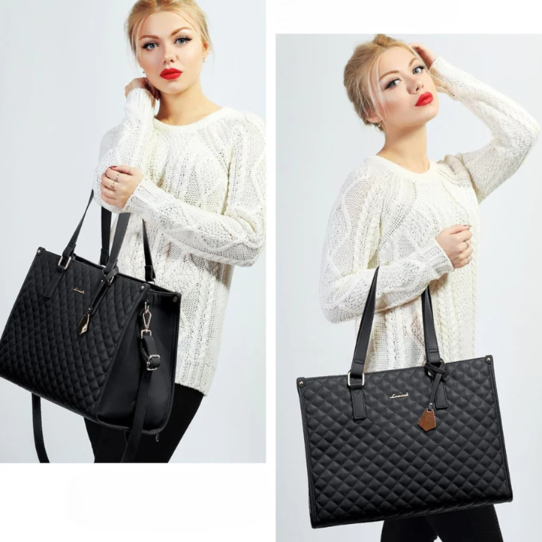 LuxeCarry Sac | Le sac tout-en-un pour travail, déjeuner et ordinateur portable