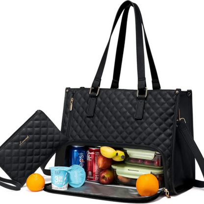 LuxeCarry Sac | Le sac tout-en-un pour travail, déjeuner et ordinateur portable