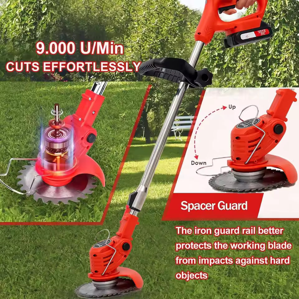 PowerTrim | Débroussailleuse Sans Fil Puissante pour Jardin Impeccable