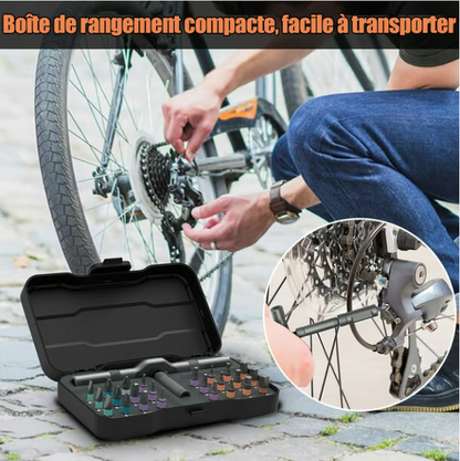ToolCore | Tournevis à cliquet 24-en-1 Magnétique pour Chaque Tâche