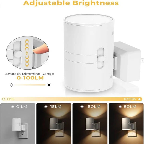ZenLight | Veilleuse LED Chaude avec Capteur Automatique & Variateur