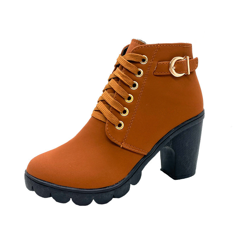 ChicStep Boots | Bottes Élégantes avec Talon Bloc Confortable