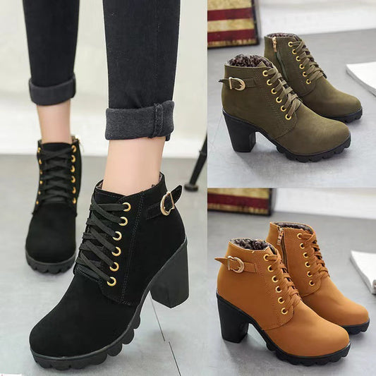 ChicStep Boots | Bottes Élégantes avec Talon Bloc Confortable
