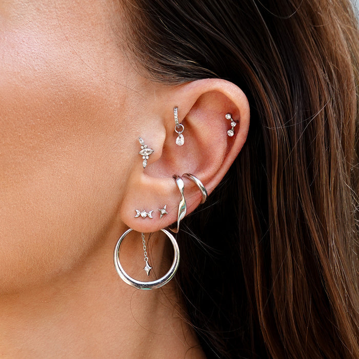 AuroraShine | Boucles d’Oreilles Intemporelles au Design Éclatant