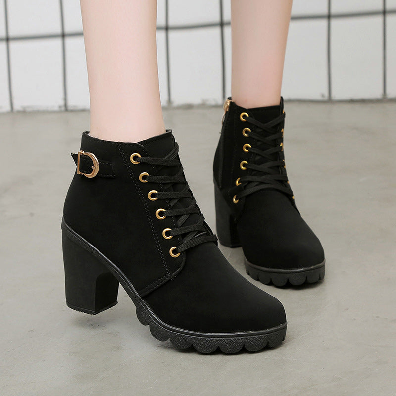 ChicStep Boots | Bottes Élégantes avec Talon Bloc Confortable