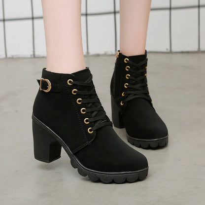 ChicStep Boots | Bottes Élégantes avec Talon Bloc Confortable