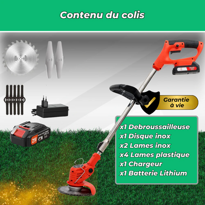 PowerTrim | Débroussailleuse Sans Fil Puissante pour Jardin Impeccable
