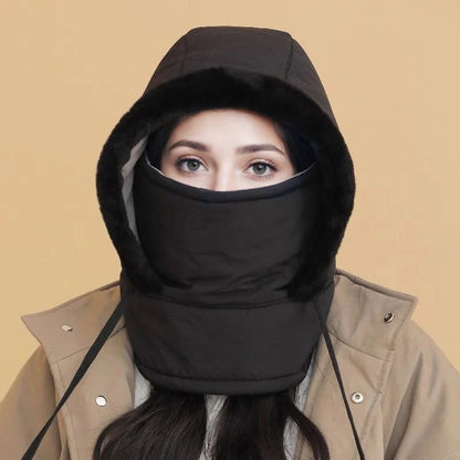 FrostShield | Warm Gebreide Beanie met Volledige Gezichtsbescherming