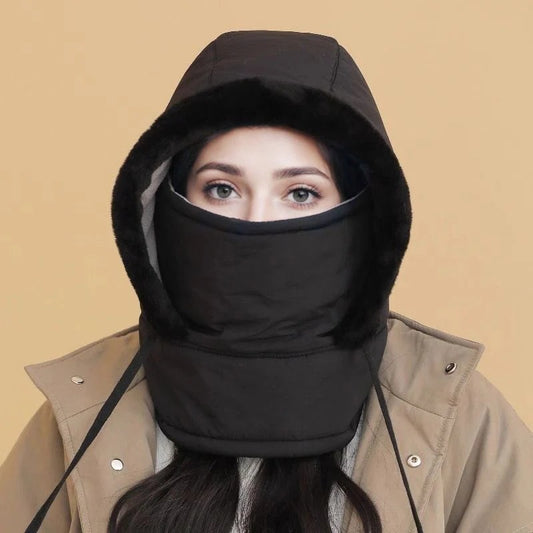 FrostShield | Warm Gebreide Beanie met Volledige Gezichtsbescherming