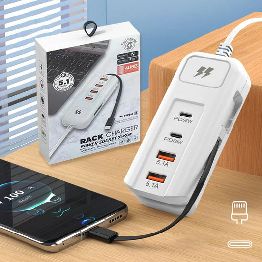 PowerNest | Adaptateur de Charge Rapide Multi Prises Portable